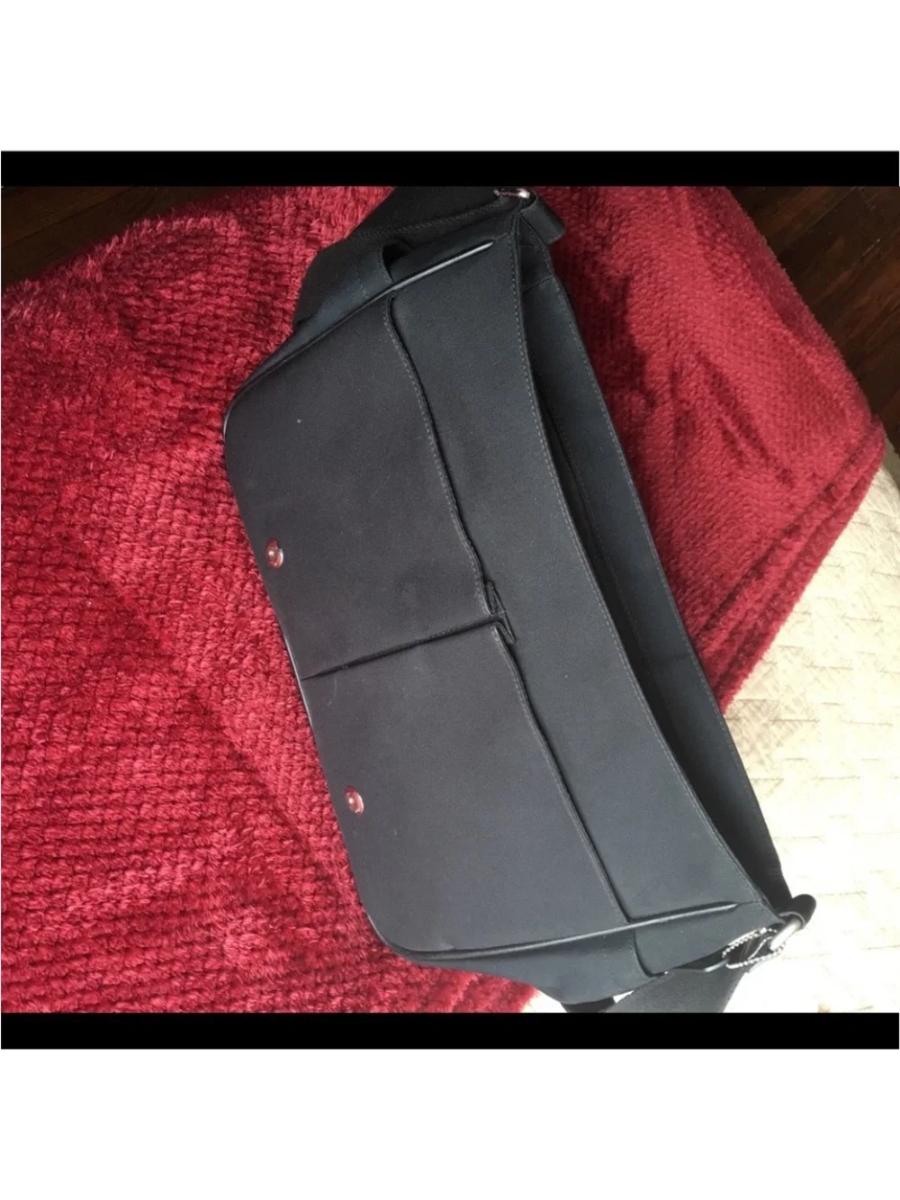 Coach Black Signature 77004 Computer Laptop Bag